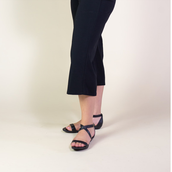 CONVERTIBLE HEEL - Pashion 1.0 The Sandal - Coal Leather Stiletto 3 Inch - Picture 2 of 5